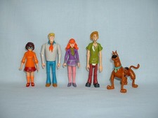 SCOOBY DOO GANG Set Of Jointed Action Figure Toys SHAGGY/DAPHNE/VELMA/HALLOWEEN