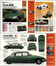 Citroen DS - 1955-75 #15 Cutting Edge - Hot Cars - IMP Fold Out Fact Page