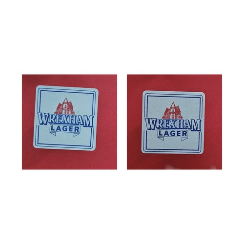 Wrexham lager blue - wrexham, font