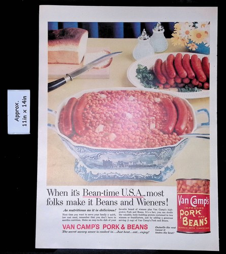 1958 van camp pork - van, beans