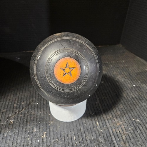 Antique lawn bowling ball - lawn,