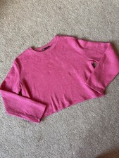 Zara bright pink cropped - pink, knit