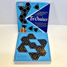 Triominos Vintage Board Game Ideal Games 1968 Complete And In Good Condition