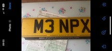M3 Private Number plate - Retention Certificate