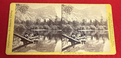 Antique 1870 mirror - lake, mt