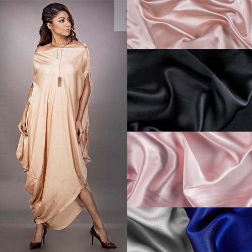 Plain silk fabric - silk, charmeuse