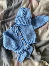 BN Hand Knitted Pram Set To