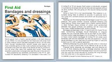 Bandages & Dressings - First Aid - Home Medical Guide 1975-8 Hamlyn Card