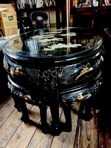 Vintage chinese black lacquer - vintage,