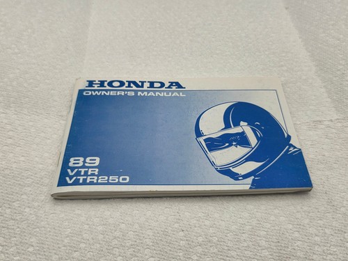 1989 honda vtr250 owner - honda,