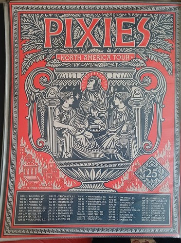 Pixies poster red rocks 2025 - poster,