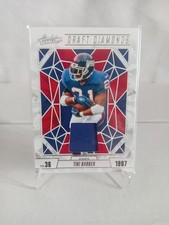Tiki Barber 2024 Panini Absoulte Draft Diamonds Patch