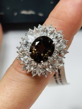 TJC big silver ring with smoky