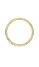 GOLD PLATED LAB DIAMOND BEZEL