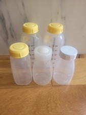 Baby Bottles Medela and Sterifeed Breastmilk Storage Bottles with Lids
