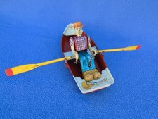 Vintage Tin Wind Up Man Rowing