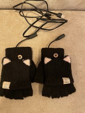USB Heated Gloves for Women, Full & Half Finger Good For Office Work Typing