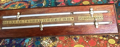 Vintage billiards scoreboard - billiards,