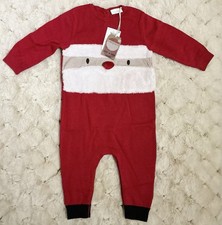 NEXT KNITTED SANTA ROMPER