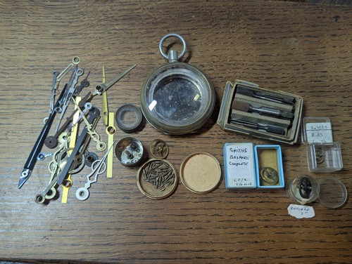 Clock parts tools mostly - /,