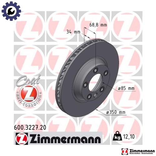 Brake disc 600 - 600.3227.20, for
