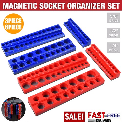 Magnetic socket organizer - magnetic,