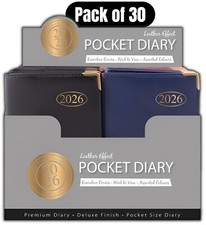 30 x 2026 DIARY SMALL / POCKET  METAL CORNER WEEK TO VIEW CUTE FASHION DIARY