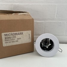WHITE DOWNLIGHT CEILING LIGHT SPOTLIGHT 40W SES RO50 240V MICROMARK MM6172