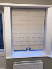 Laura Ashley Linen/calico ivory Roller Blinds For Orangery Conservatory Set