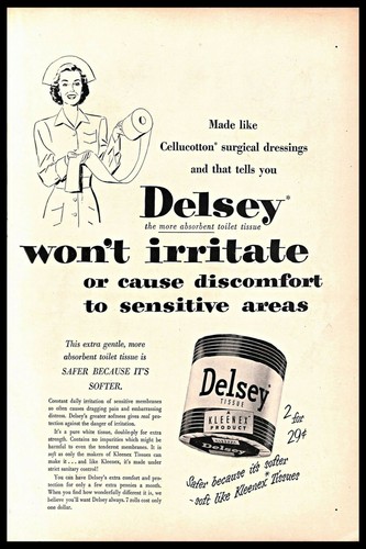 Delsey toilet paper - paper, advert