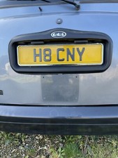 PRIVATE Number Plate H8CNY (HACKNY) Taxi, Tx4 Hackney Cabby, Cab,TX1 Tx2 Tx3