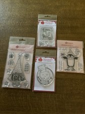 Woodware Christmas Clear Stamps X 4