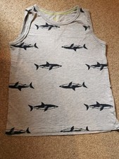 H&M Boys Organic Cotton Tank Top Sleeveless Top Size 6-8 Years