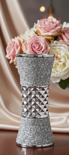 Silver ceramic crushed diamond - ceramic,