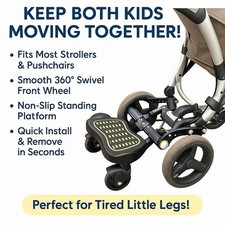 Pram Stroller Board for Baby Oyster Buggy Stand Wheeled Pushchair Ride on Step