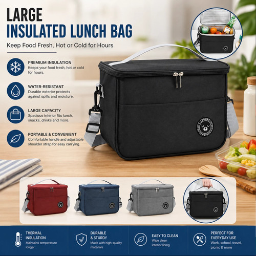 Large capacity lunch - lunch, bag