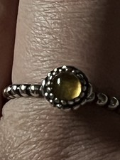 Pandora Original November Cabachon Birthstone Ring Size 60