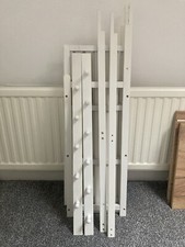 White Wooden 2 In 1 Shoe Rack And Coat Hanger