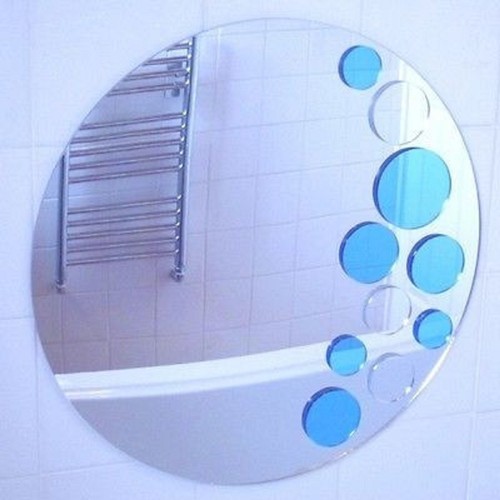 Blue and silver bubbles - silver,