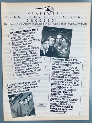 Kraftwerk 1978 vintage advert - 1978,