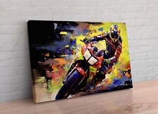 Modern Abstract Moto Gp Motorbikes Superbikes Canvas Wall Art Picture Print