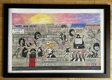 The Beatles Art - Banksy Hits Penny Lane signed limited edition print.