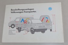 Label Templates VW Transporter