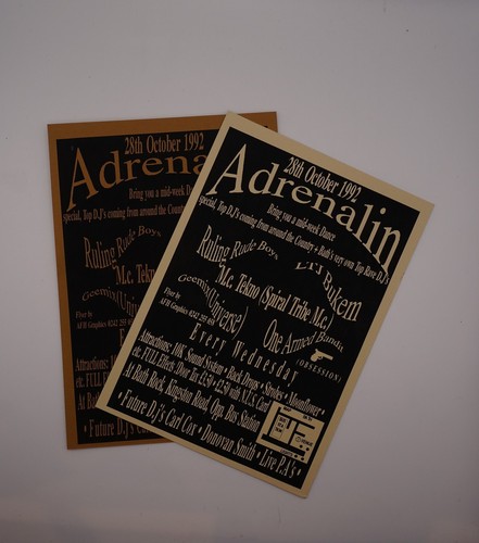 Rave flyer adrenalin - rave, -adrenalin