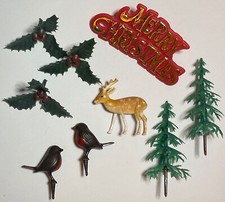 SET OF 9 Merry Christmas Cake