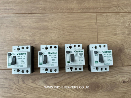 Crabtree rcd 40a 63a - 63a, 80a