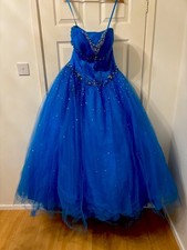 Mori Lee Blue Corset Fasten