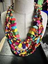 Boho Multistrand Wooden Bead