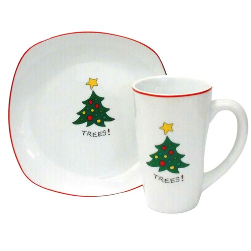 Fitz floyd christmas plate - plate, &