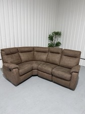 Brown Corner Recliner Sofa